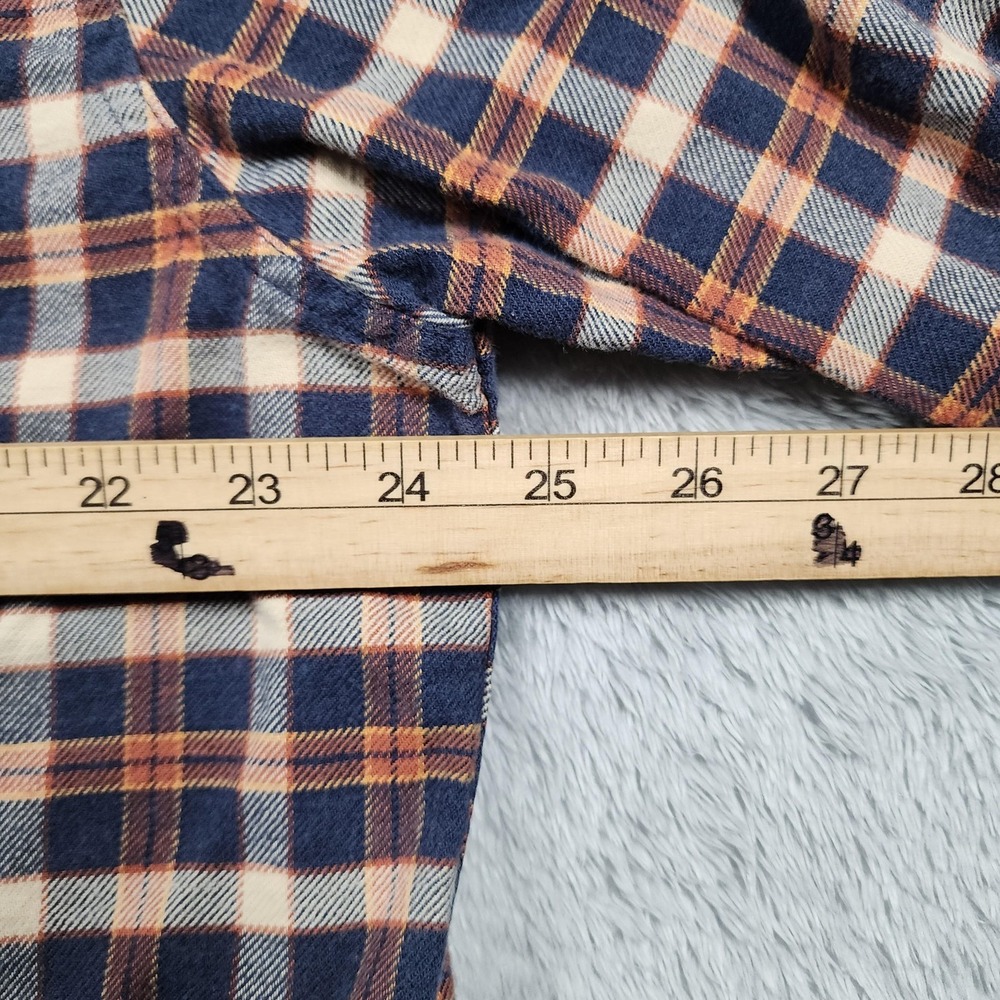 Patagonia Fjord Shirt Mens XL Blue Plaid Organic Cotton Flannel Long Sleeve - Picture 8 of 11